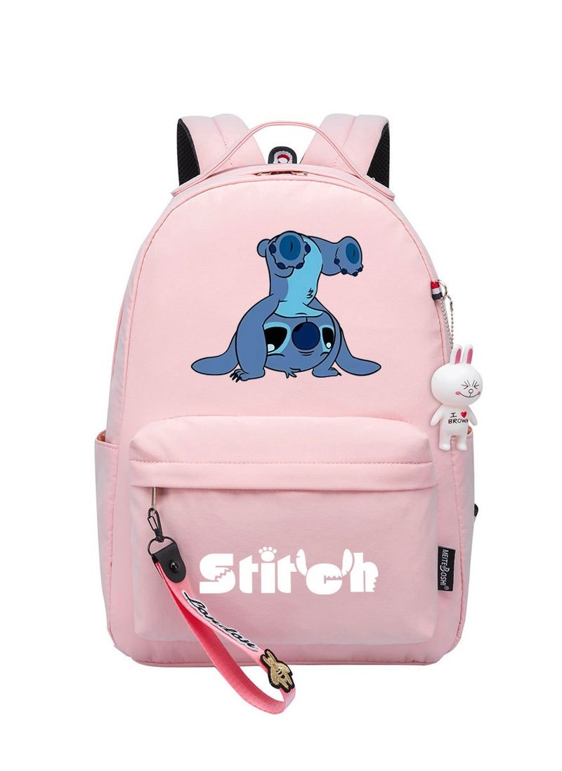 STITCH Cartoon Youth Large Capacity Backpack For Men and Women 