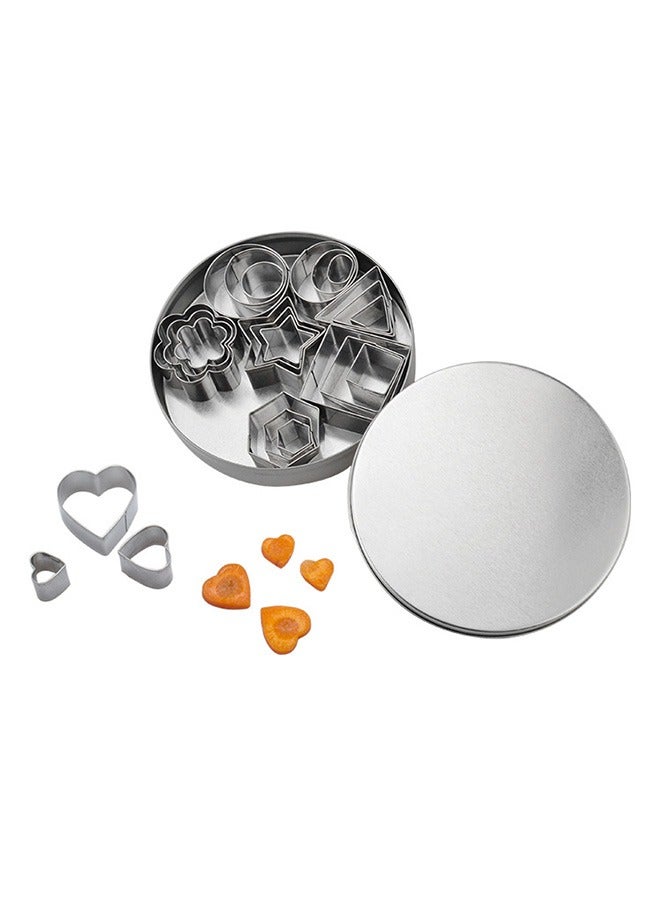 24 Pieces Of Stainless Steel Biscuit Chocolate Cake Mold Baking Set Diy Pattern Kitchen Tools - Image 1