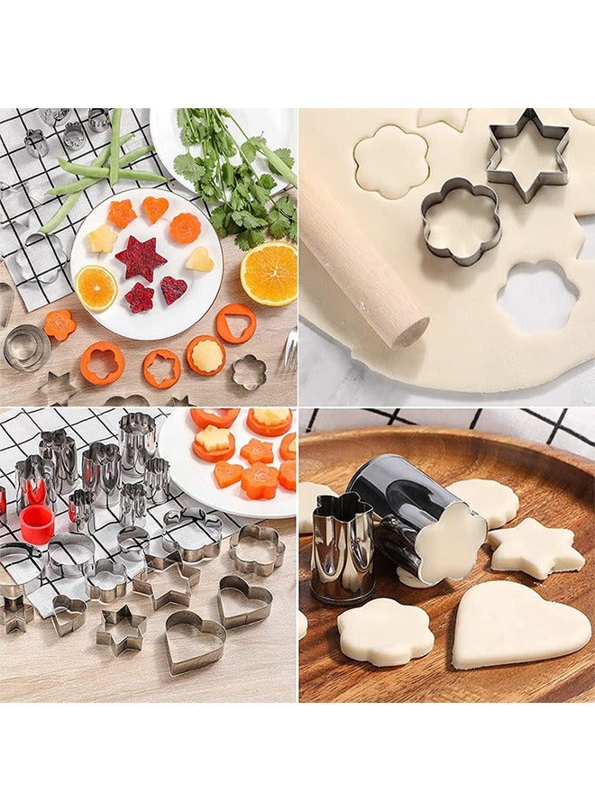 24 Pieces Of Stainless Steel Biscuit Chocolate Cake Mold Baking Set Diy Pattern Kitchen Tools - Image 3