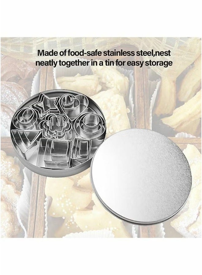 24 Pieces Of Stainless Steel Biscuit Chocolate Cake Mold Baking Set Diy Pattern Kitchen Tools - Image 4