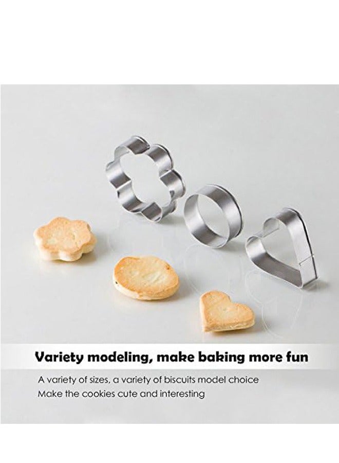 24 Pieces Of Stainless Steel Biscuit Chocolate Cake Mold Baking Set Diy Pattern Kitchen Tools - Image 5