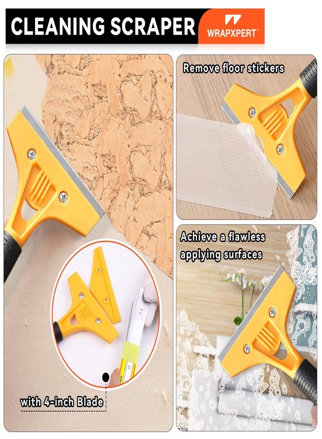 WRAPXPERT Wallpaper Kit with Wallpaper Smoothing Tools and Brush for Peel and Stick,Backsplash,Contact Paper - Image 4
