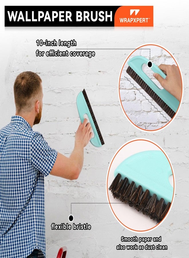WRAPXPERT Wallpaper Kit with Wallpaper Smoothing Tools and Brush for Peel and Stick,Backsplash,Contact Paper - Image 2