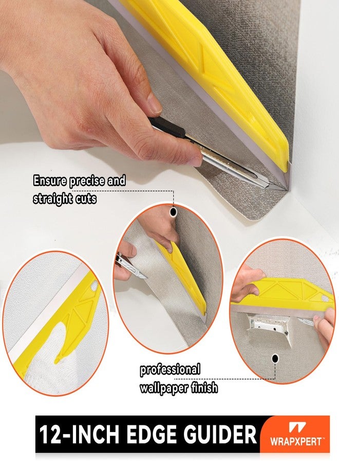 WRAPXPERT Wallpaper Kit with Wallpaper Smoothing Tools and Brush for Peel and Stick,Backsplash,Contact Paper - Image 3