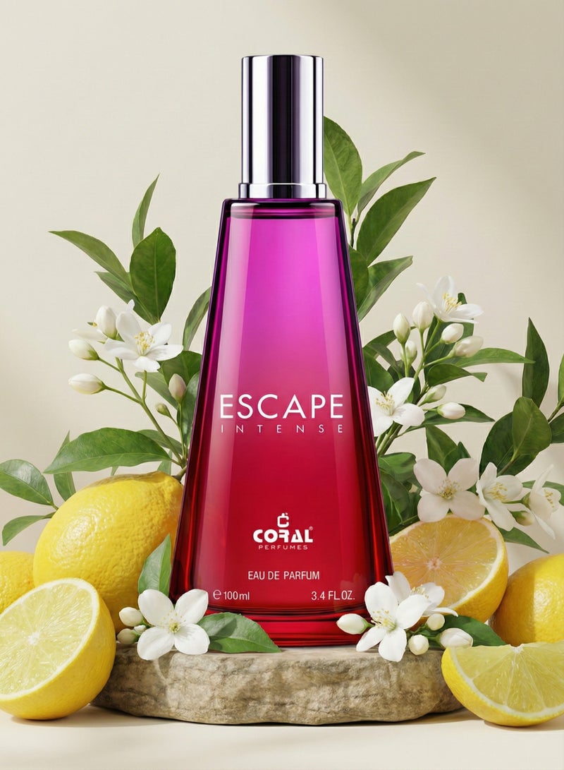 Coral Escape Intense Perfume For Women - Pack of 3 x 100ml | Eau De Parfum | Long-Lasting Luxury Fragrance - Image 5