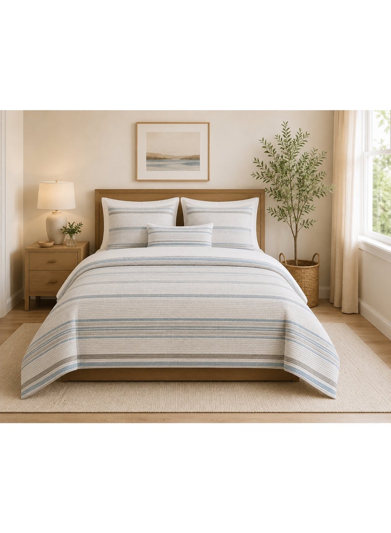 Home auraa Harmony 3 pcs comforter set with pillow cover - 160 x 200 cm - Image 3