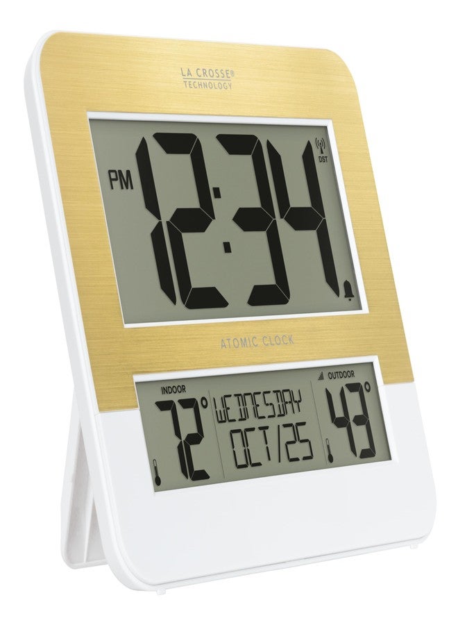La Crosse Technology L73859 Two-Tone Atomic Digital Clock with Temperature - Image 2