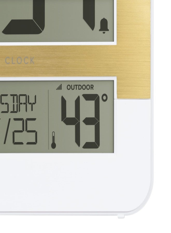 La Crosse Technology L73859 Two-Tone Atomic Digital Clock with Temperature - Image 4
