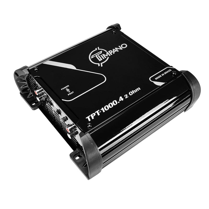TIMPANO TPT-1000.4 Compact 4 Channel Car Audio Amplifier – 4 x 260 Watts at 2 Ohms – High Power Stereo 12 Volts Full Range Class D Amp Bridgeable - Image 1