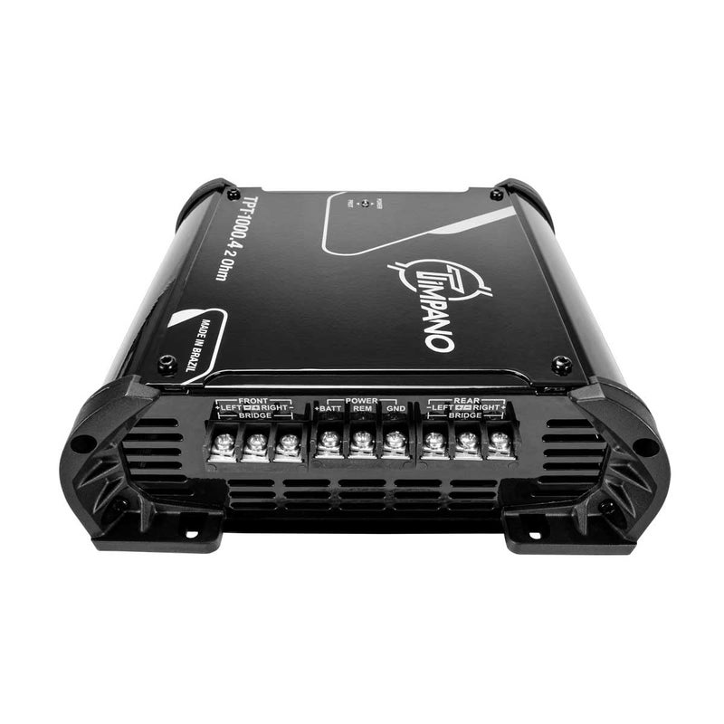 TIMPANO TPT-1000.4 Compact 4 Channel Car Audio Amplifier – 4 x 260 Watts at 2 Ohms – High Power Stereo 12 Volts Full Range Class D Amp Bridgeable - Image 5