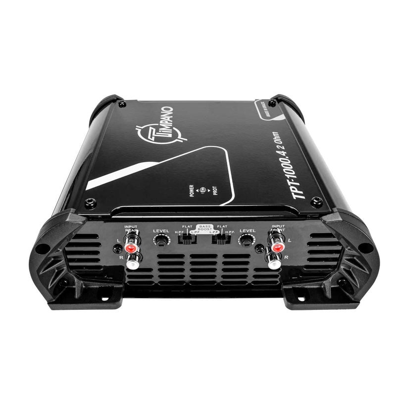 TIMPANO TPT-1000.4 Compact 4 Channel Car Audio Amplifier – 4 x 260 Watts at 2 Ohms – High Power Stereo 12 Volts Full Range Class D Amp Bridgeable - Image 3