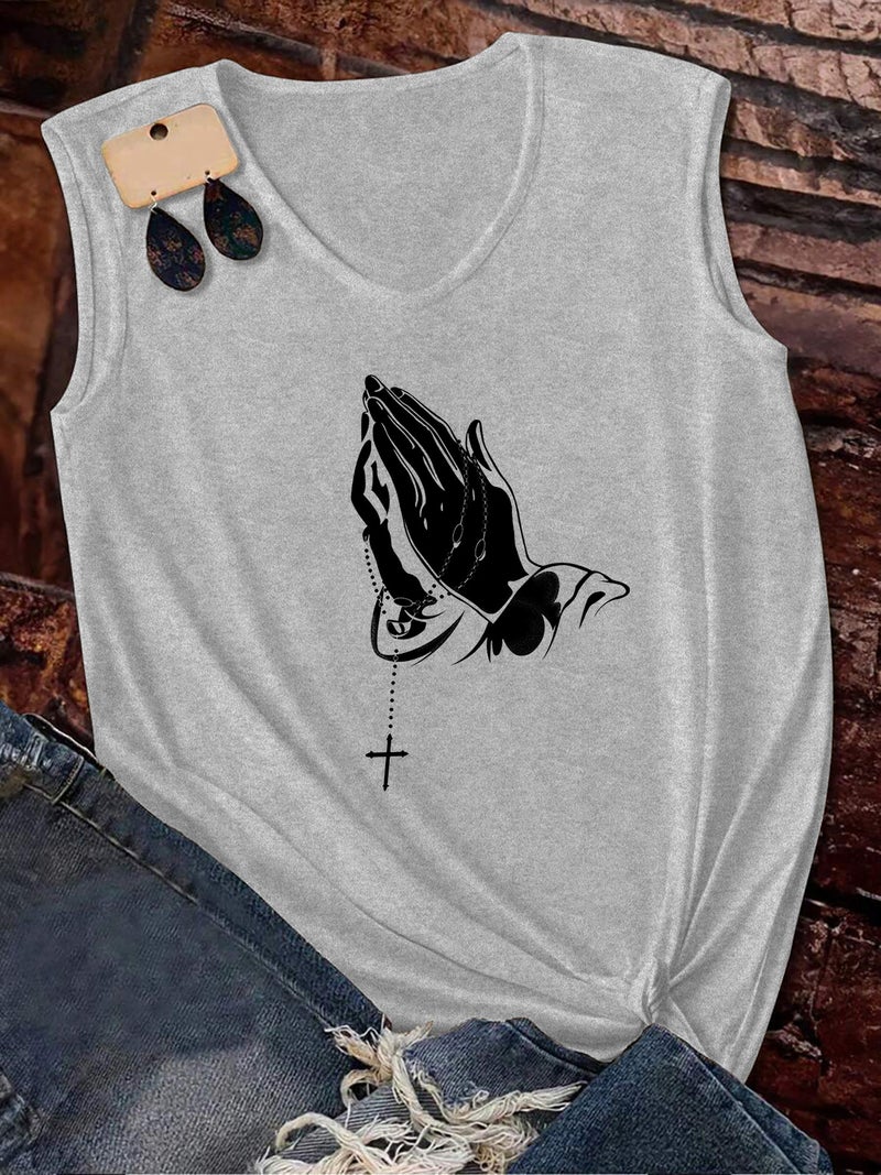2025 Short-Sleeved Women'S Loose V-Neck Short-Sleeved T-Shirt New A47 Printed - Image 1