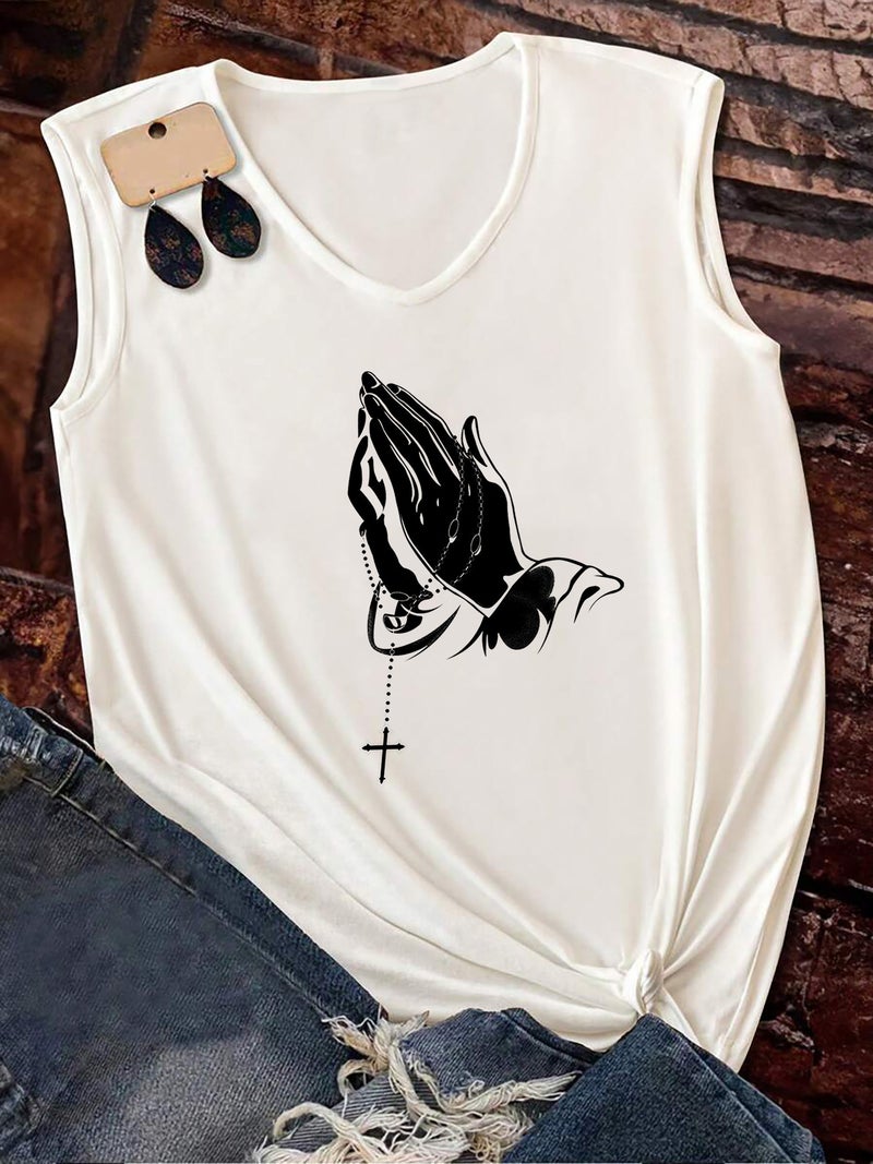 2025 Short-Sleeved Women'S Loose V-Neck Short-Sleeved T-Shirt New A47 Printed - Image 3