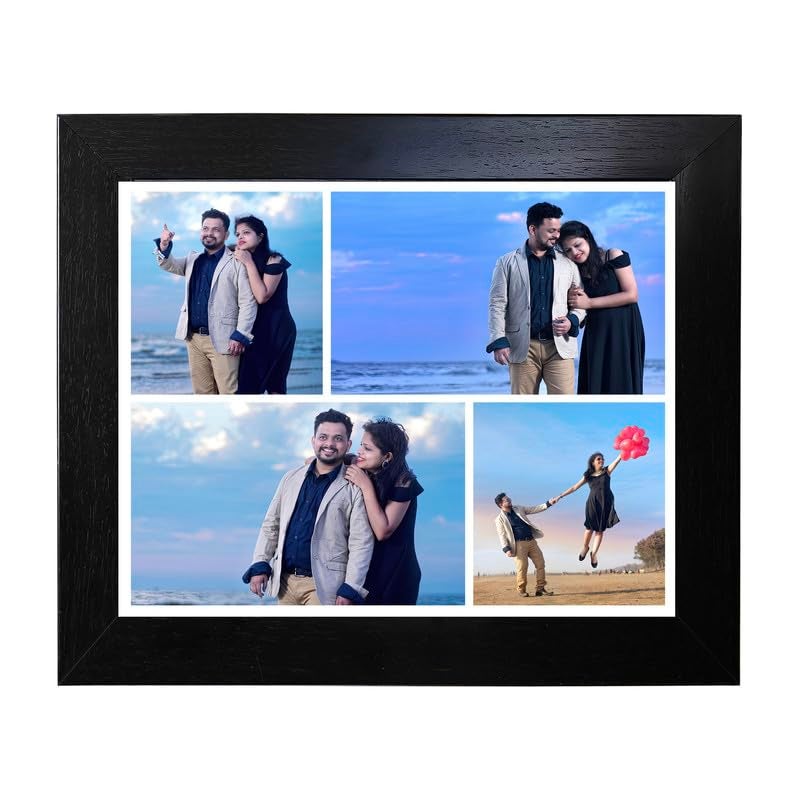 Nexaprint Customized Collage Photo Frame with 4 Images Upload 16X20 Inch Photo 180 GSM Thick Photo Wall Mounting 1mm NonBreakable Acrylic Protection Personalized Gift for Family Couples - Image 1