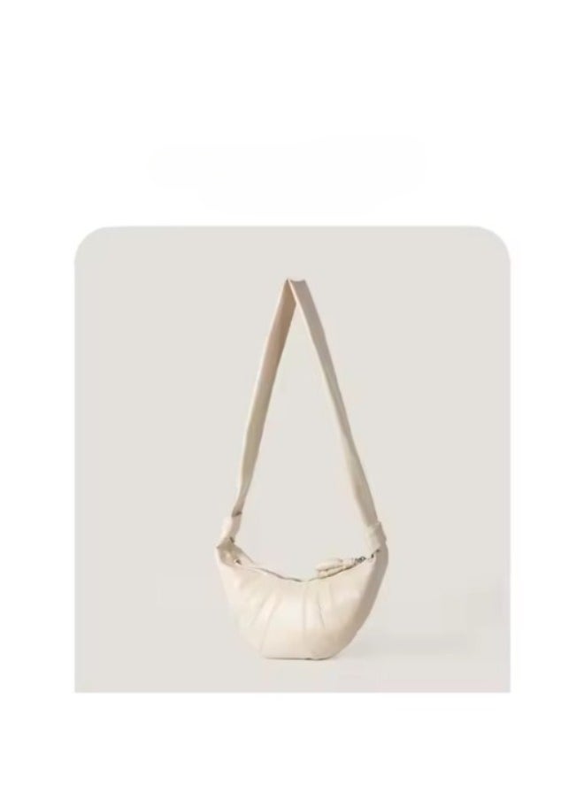 Rup Art Stylish PU Leather Tote Bag – Soft Moon Design Handbag with Zipper for Women  - Image 3