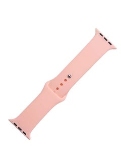 Rubber Strap Watchband For Apple Watch - 42/44 Mm – Light Pink