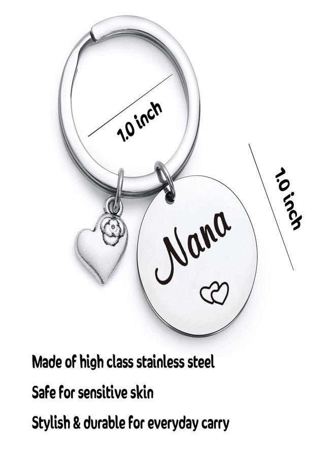 Nothers RSZOTW Nana Birthday Keychain For Grandma Gifts - Mothers Day Jewelry For Nana, Gigi, Granny Gifts - Nan Jewelry For Mamaw, Grandmom, Abueltie, Mom Keychain - Image 2