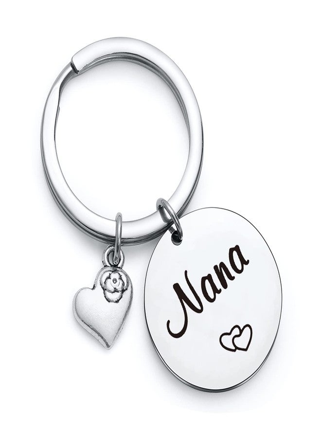 Nothers RSZOTW Nana Birthday Keychain For Grandma Gifts - Mothers Day Jewelry For Nana, Gigi, Granny Gifts - Nan Jewelry For Mamaw, Grandmom, Abueltie, Mom Keychain - Image 1