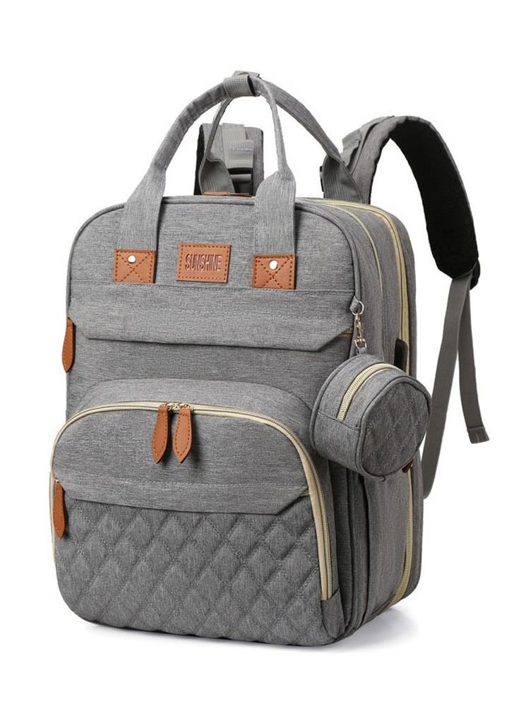 Beauenty - Versatile Waterproof Diaper Bag Backpack with Changing Pad, Stroller Straps, and Pacifier Case - Ideal for Travel - Image 1
