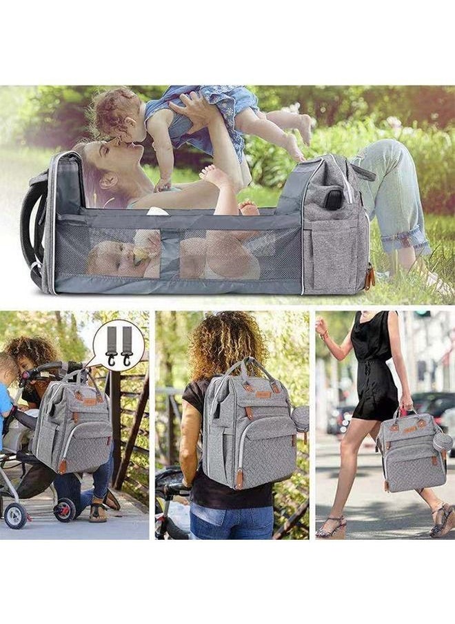 Beauenty - Versatile Waterproof Diaper Bag Backpack with Changing Pad, Stroller Straps, and Pacifier Case - Ideal for Travel - Image 1