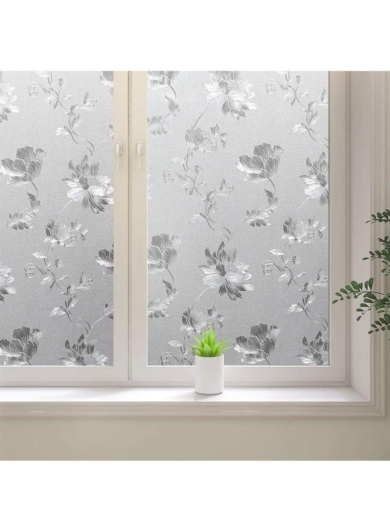 الأزرق جي دبليو 90 سم*3م زجاج نافذة حمام زجاج نافذة المطبخ ملصق بلوري متجمد 90 سم*3م - Image 4