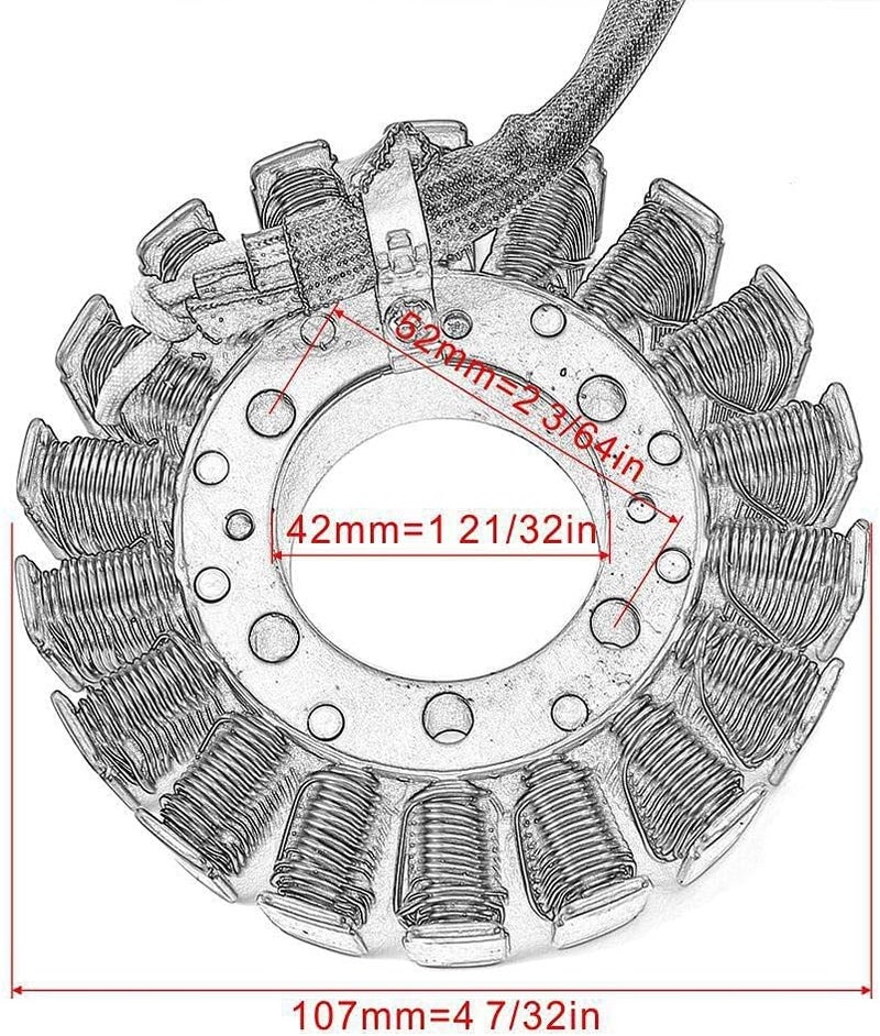 QASULER Motorcycle Generator Stator Coil for CBR600 - Image 2
