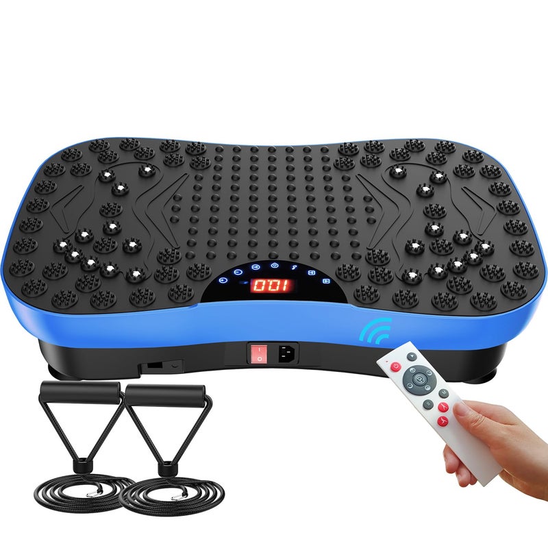 AXV Vibration Plate Fitness Platform Exercise Machine Vibrating Shaking Workout Full Body Shaker Vibrate Stand Shake Board Sport Gym Pad for Weight Loss Fat Burner for Women Men - Image 5