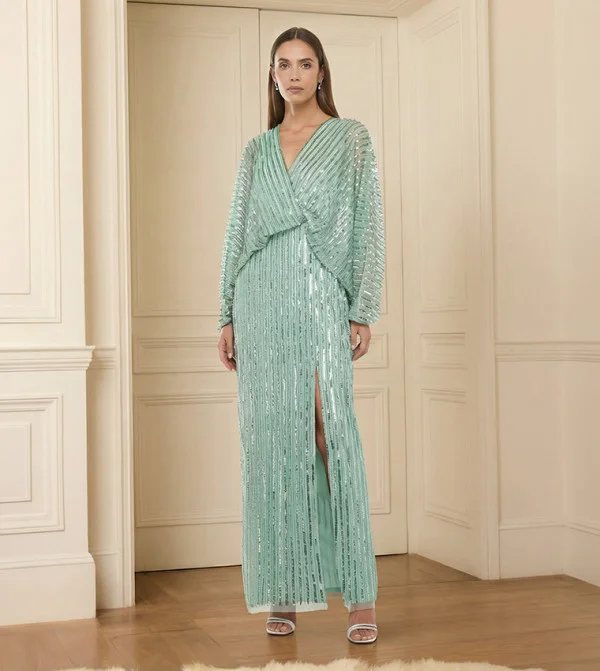 بي سي بي جي BCBG Sequin Maxi Dress