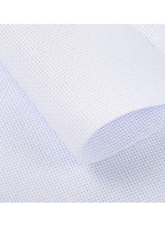 KASTWAVE Embroidery Cloth 7 Pieces Aida Cloth 14 Count Cross Stitch Fabric Embroidery Cloth Decoration White Classic 12 by 18 Inch  - Image 5