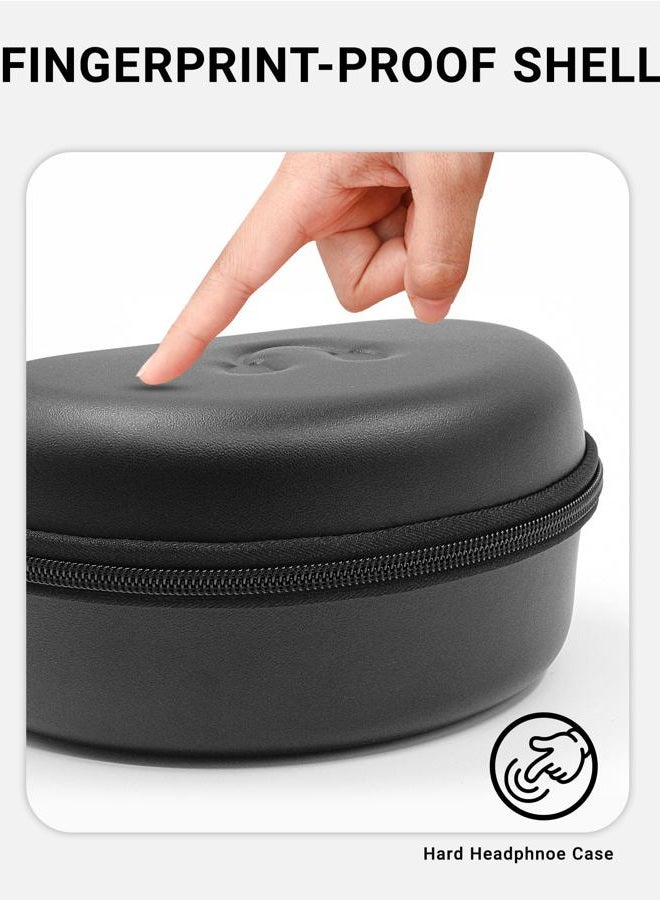 stukcaze Hard Headphone case for Beats Studio Pro, Solo 3, Studio 3, Solo 2,Over Ear Headphone Carrying Case with Storage Cable Bag Strap for Travel - Image 4