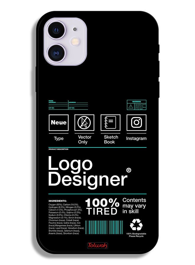 Tolwak Apple iPhone 11 Protective Case Logo Designer Sticker  - Image 2