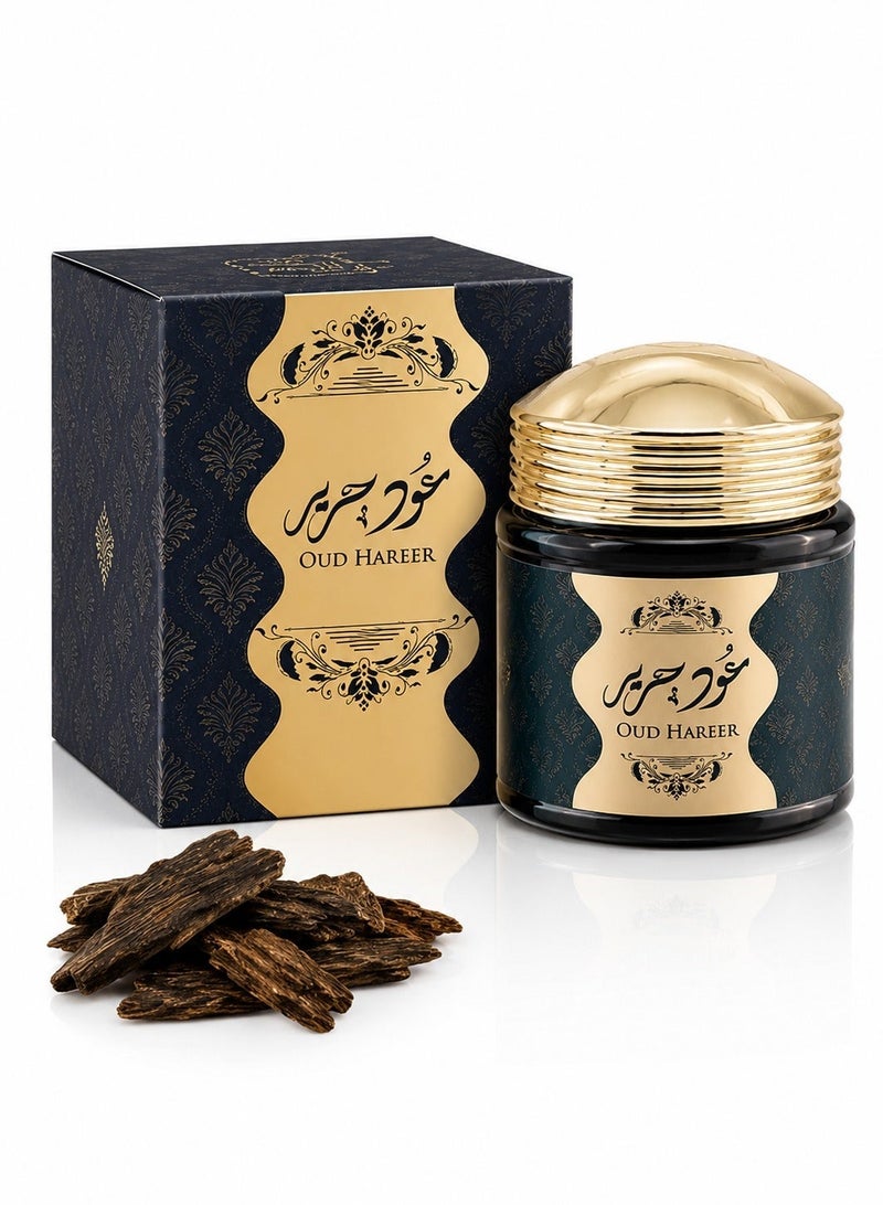 ALMAS Bakhoor Oud Al Hareer | 40G of Authentic Arabic Wood Chip Bakhoor Incense - Aroma Lasts All Day Long - Perfect for Prayer, Namaaz, Ceremony, Meditation - Image 2
