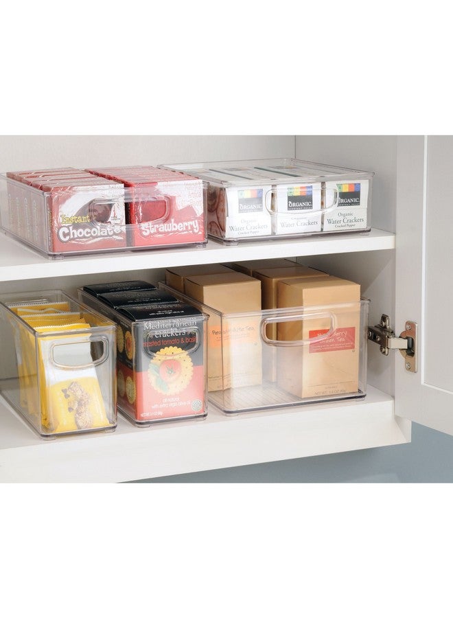 InterDesign iDesign BPA-Free Plastic Pantry and Kitchen Storage, Freezer and Fridge Organizer Bin with Easy Grip Handles - 16” x 8” x 3”, Clear - Image 4