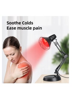 Infrared Red Light Therapy with Sturdy Base, Infrared Heat Lamp Device with 150W Bulb, Adjustable, for Body Neck Shoulder Joints Back Pain Relief, Black - pzsku/Z7083F2931B7FD5F5303DZ/45/_/1724138456/b4632bd7-d47f-4b20-b97b-20af78dda4e8