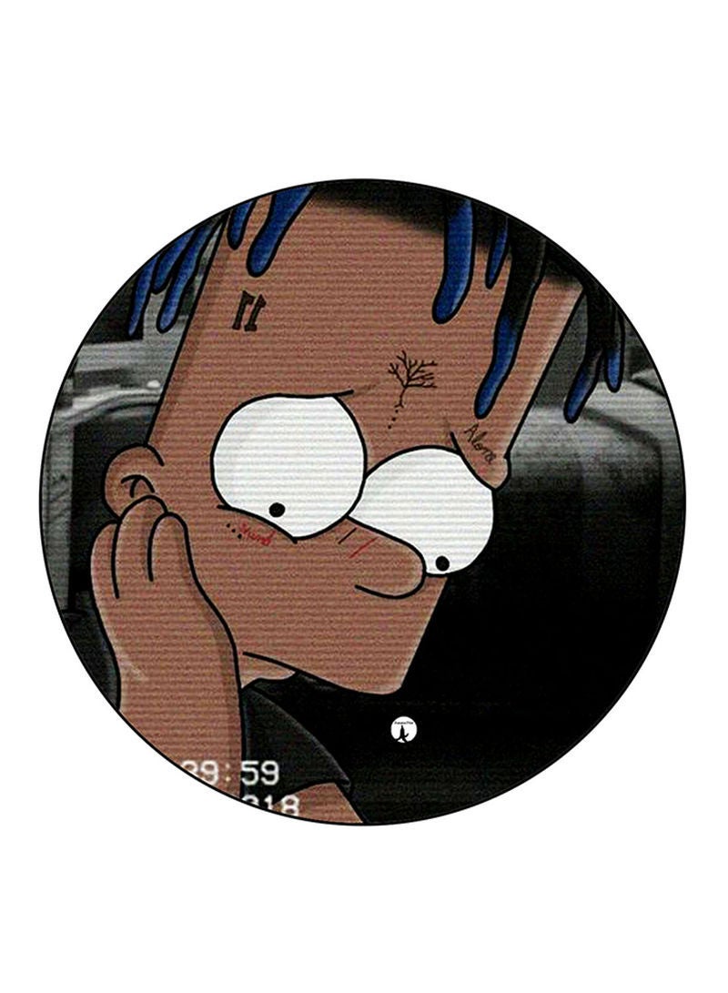 RKN The Simpsons Printed Fridge Magnet Round  Multicolour - Image 1