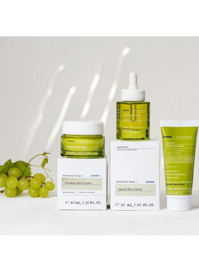 كوريس قناع تنقية بشرة العنب من سانتوريني مع تنقية مسام الرمال البركانية مع كبسولات الكربون المنشط وحمض الساليسيليك نباتي Bha 70 مل - Image 5