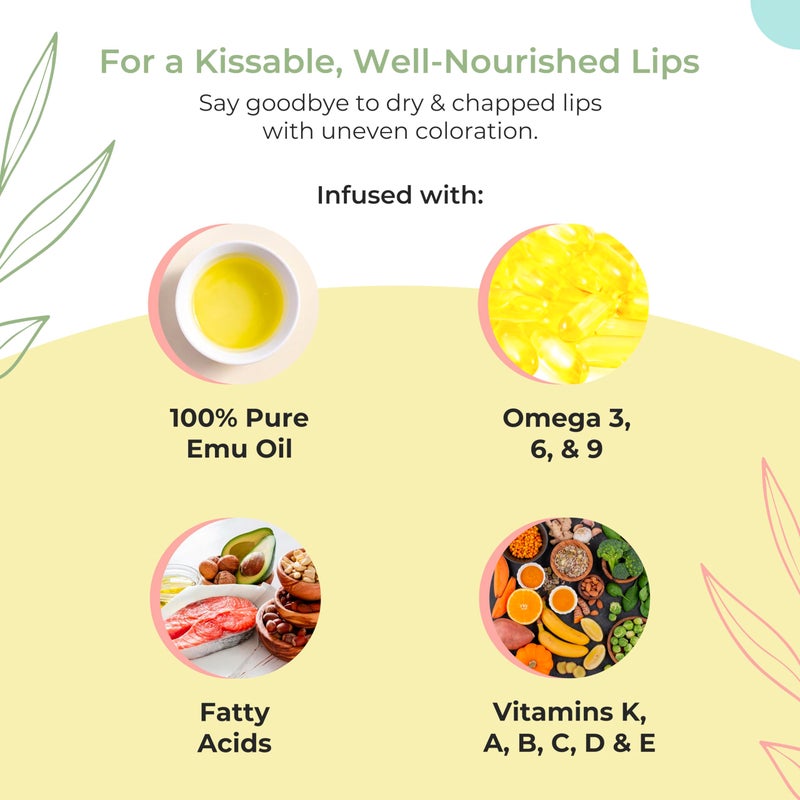 y not natural Emu Oil Moisturizing Lip Balm - Hydrating Lip Balm with Extreme SPF50+ Sun Protection - 4-Hour Water Resistant, Fortified with Vitamin E, Amino Acids & Omega 3, 6 & 9 - Y-Not Natural, 15g Stick - Image 3