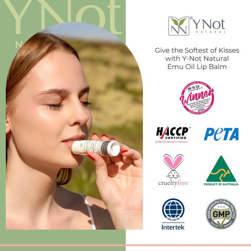 y not natural Emu Oil Moisturizing Lip Balm - Hydrating Lip Balm with Extreme SPF50+ Sun Protection - 4-Hour Water Resistant, Fortified with Vitamin E, Amino Acids & Omega 3, 6 & 9 - Y-Not Natural, 15g Stick - Image 4