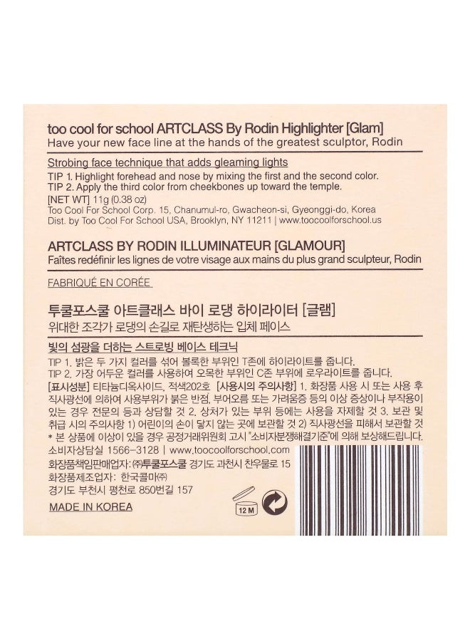 too cool for school Too Cool for School, Artclass By Rodin, Highlighter, 01 Glam, 0.38 oz (11 g)  - Image 3