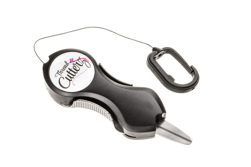Thread Cutterz Long Nose Stainless Steel Snippers with Serrated Blade, Retractable Cord and Clip - Image 3