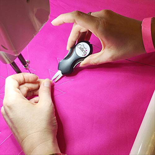 Thread Cutterz Long Nose Stainless Steel Snippers with Serrated Blade, Retractable Cord and Clip - Image 5