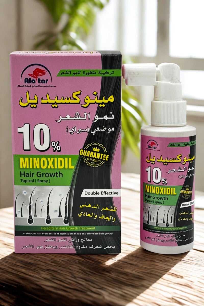 alattar Minoxidil 10% Hair Growth Topical Hair Spray 65 ML  - Image 2