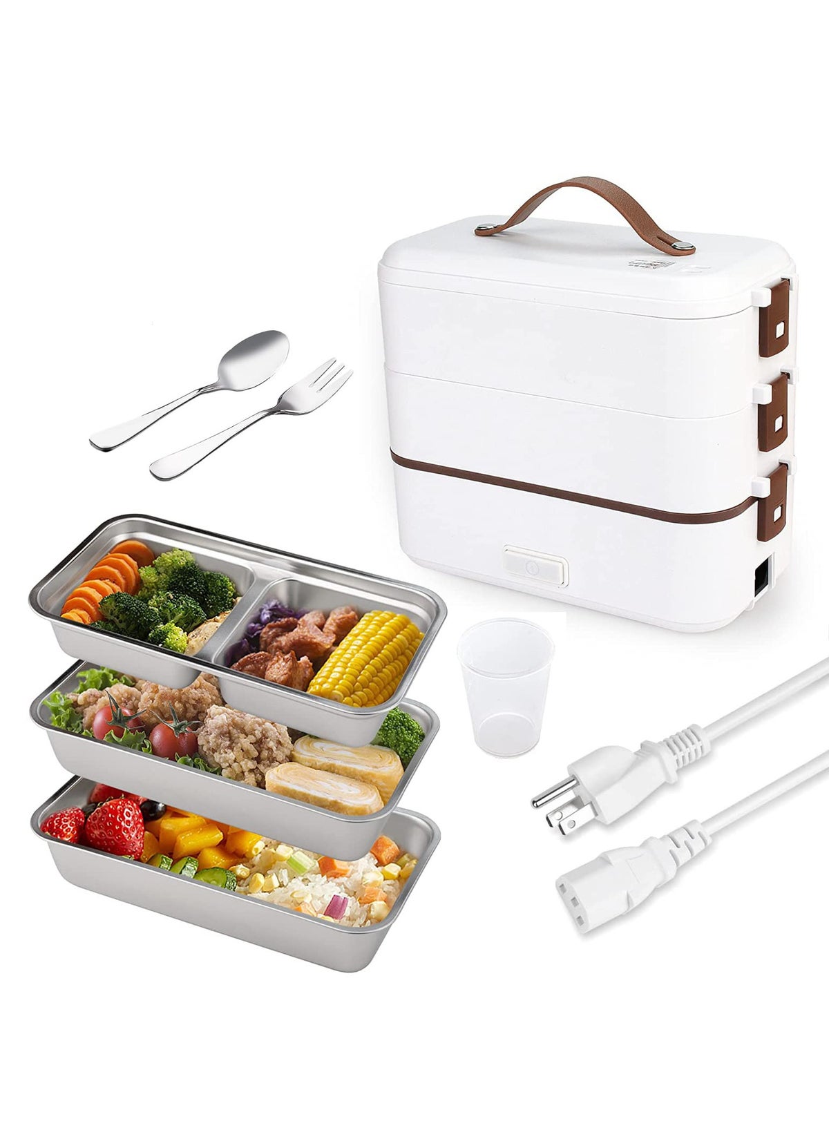 Instant Cooking Box Arabest Self Cooking Electric Lunch Box, Portable Food Warmer for On ...