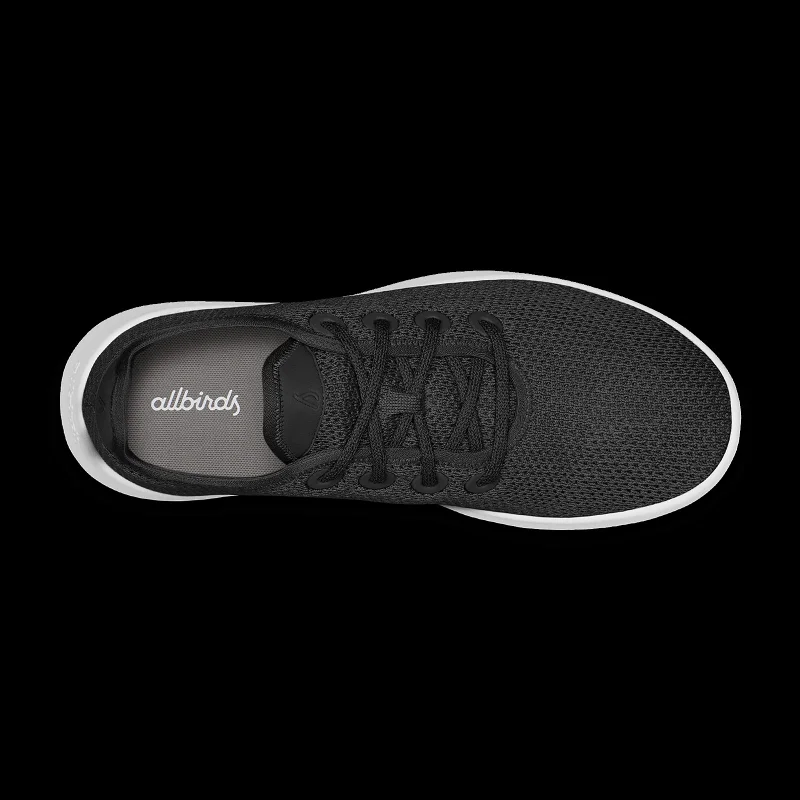 Allbirds BLACK Men's Tree Runner - Jet Black (White Sole) for Men | Best Price UAE
