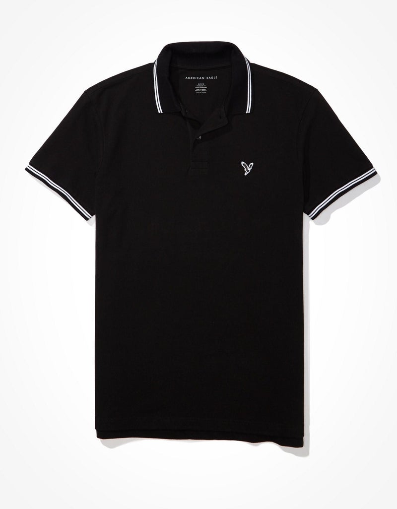 American Eagle AE Pique Polo Shirt - Image 1