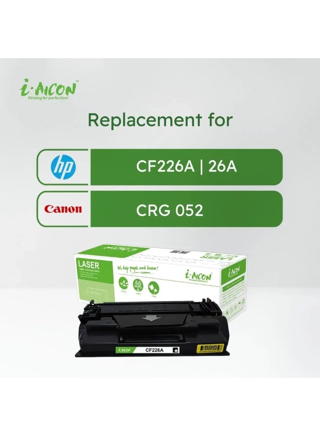 i-AICON Compatible Laser Toner Cartridge CF226A 26A CRG 052 High Yield 3100 Pages - Image 2