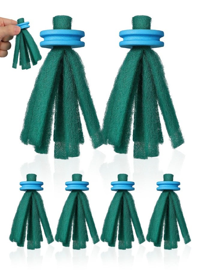 Sewroro 10pcs Fish Spawning Mops: Floating Egg Collector for Aquarium Tanks - Soft Sponge Breeding Grass for Fry Protection and Fish Farming Supplies - Image 1