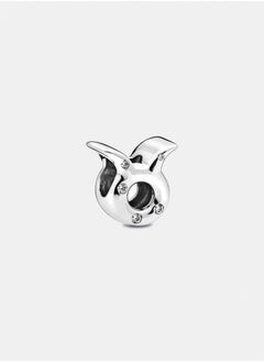 PANDORA Taurus Sterling Silver Charm with Clear Cubic Zirconia 