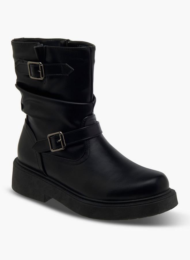 Flora Bella By Shoexpress Women Zip Closure Ankle Boots - Image 1