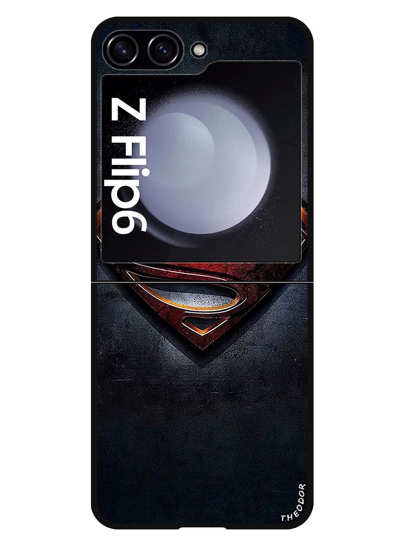 Theodor Protective Case Anti Scratch Shock Proof Bumper Cover For Samsung Galaxy Z Flip 6 Supe Man - Image 1